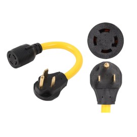 NEMA 6-50P to L14-30R ETL Listed 240V 30 Amp Welder Welding Dryer EV Charger Power Cord Adapter Adaptor Connector Connecter