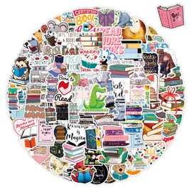 100 Pieces Reading Stickers,Reading Reward Stickers for Students and Teachers,I Love Reading Book Motivational Positive Theme Decals for Water Bottle Skateboard Guitar Notebook Phone Laptop Classroom