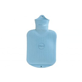 SANGER 0.8 Liter Rubber Hot Water Bottle - Made in Germany (Light Blue)