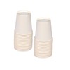 Homéa, Set mit 100 Pappbechern, 20 cl, Weiß