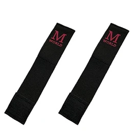 Set of 2 / Karate Dogi, Obi Fastener, Obi Fastener, Prevents Unraveling, Kids, Children, M-WORLD (Black x Pink)