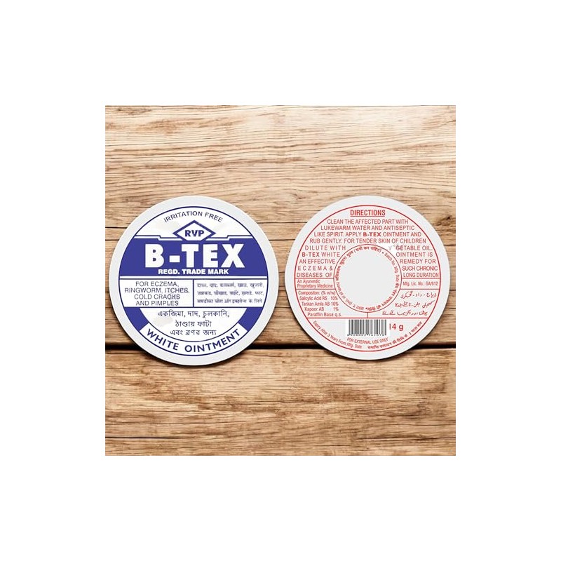 B -Tex White Ointment Indian Skin Ointment (2 Pack)