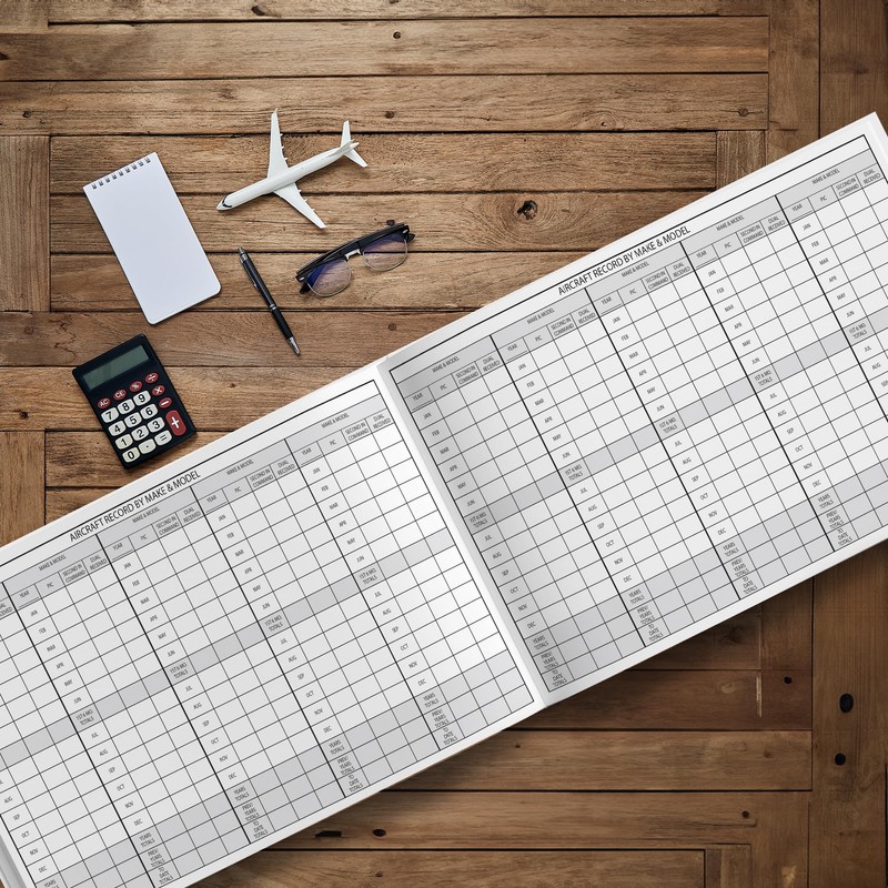 Performore Pilot Logbook - 11" x 6.75" x 1" Aircraft