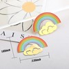 10 piezas de atrapasoles de metal colorido, nubes de arco