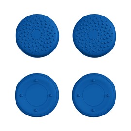 PlayVital Steam Deck LCD Compatible Thumb Grip Cap, Joystick Cap Cover for PS Portal, Grip Joystick Cap for Steam Deck OLED [Blue] Raised Dot & Studded Design