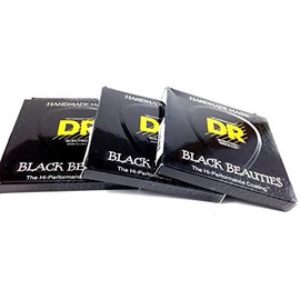 DR Guitar Strings Electric K3 Black Beauties High Performance 3 Packs 09-46