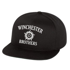 Winchester Brothers Snapback Hat Supernatural Black