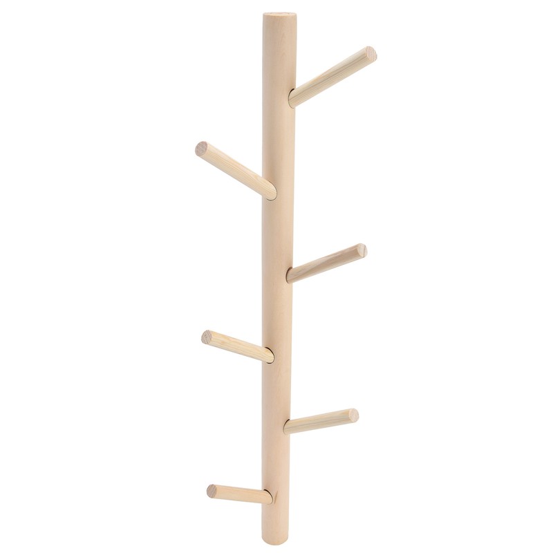Punch Free Wall Mounted Coat Rack Towel Hanger Tree Branch