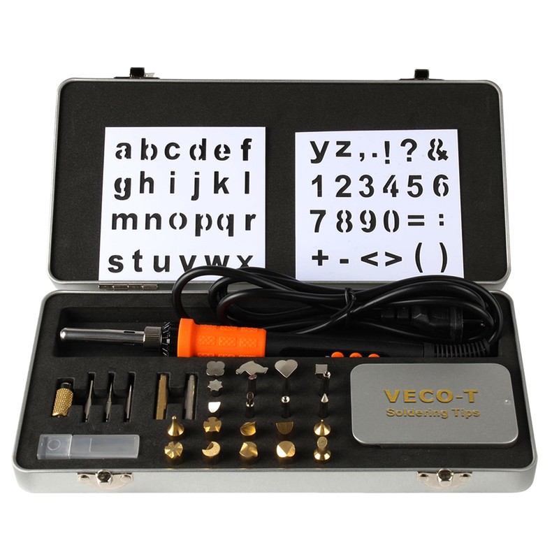 VECO-T Upgrade 40Pcs Wood Burning Kit, Craft Pyrography Tools for