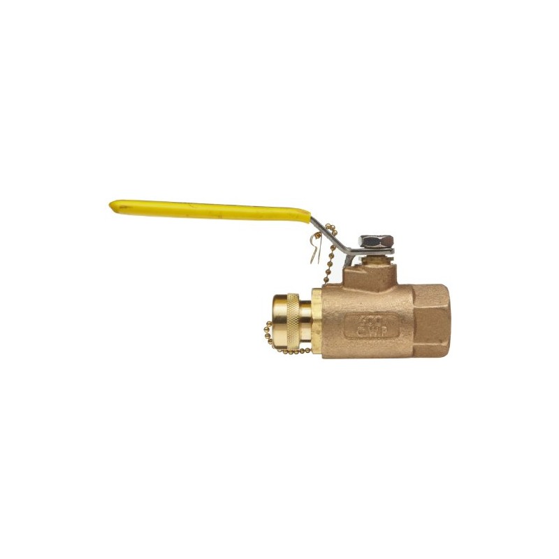 Apollo 70-100-HC Series Bronze Ball Valve, Two Piece, Inline, Lever,