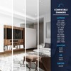 LUXRITE 4 Inch Trimless LED Recessed Lights with Junction Box,