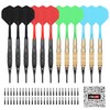 CyeeLife Plastic Tip Dart Arrows - 12 Point Dart Arrows