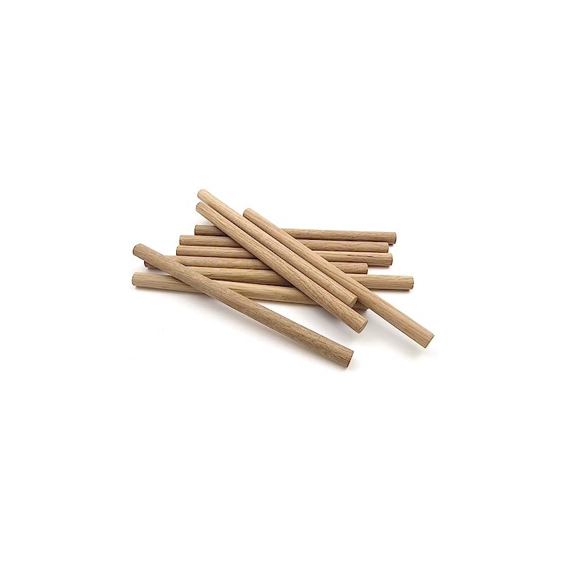High Quality European Oak Dowels 200mm Long (9.5mm Pack of