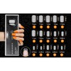 Beautilux Nageltips Square Oval, Full Cover Nail Tips, Pre-Buff Matt