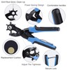 Leather Hole Punch Multi Sized Heavy Duty Revolving Punch Pliers