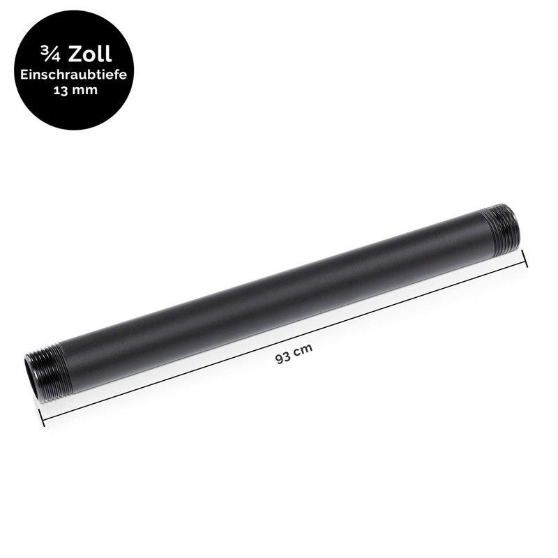 pamo Malleable Cast Iron Pipe for Furniture Construction with 3/4
