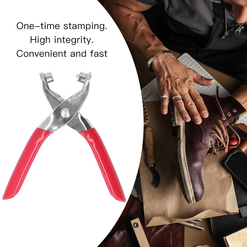 Grommet Hole Pliers Set, Multipurpose Eyelet Rivet Punch Pliers with