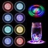 Pack of 8 LED Coasters, Colourful LED Coasters, Luminous with