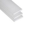 96"L x 2"W x 1/4"T Clear Anodized Aluminum Bar (3