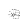 GROHE Accessories Angle Valve Wall Connection Chrome 22045000