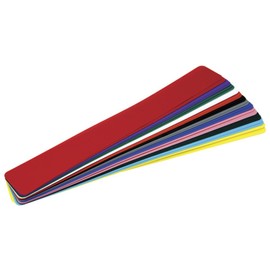 Economy Colored flexible Shelf Marker Set 2"W x 14"L 24 Markers 12 Assorted Colors