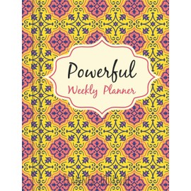 Powerful Weekly Planner (8,5 x 11) A4 Unique Layout Pad: A4 Unique Layout Weekly Planner Pad Pack of 72 Sheets, monthly and weekly planner journal blocknote with beautiful Floral cover