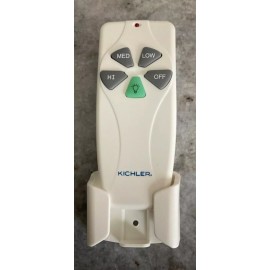 Kichler 337001WH Fan Ceiling Universal Remote Control wi/ Cradle & Battery New