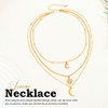 Jovono Boho Moon and Star Necklaces Layered Gold Moon Choker