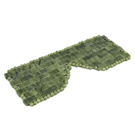 Jade Eye Mask,Large Facial Cooling Mask with 100% Real Jade for Hot & Cold Therapy,Green Jade Facial Eyes Sleeping Mask Prohibit relaxing the skin and mood