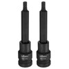 HARFINGTON 2pcs H5 Hex Bit Socket 100mm/3.94" Length 1/2" Square
