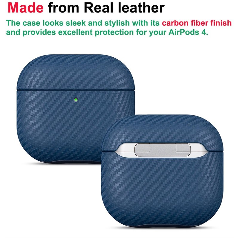 LOPIE Leather Case for AirPods 4th Generation - Handmade AirPods