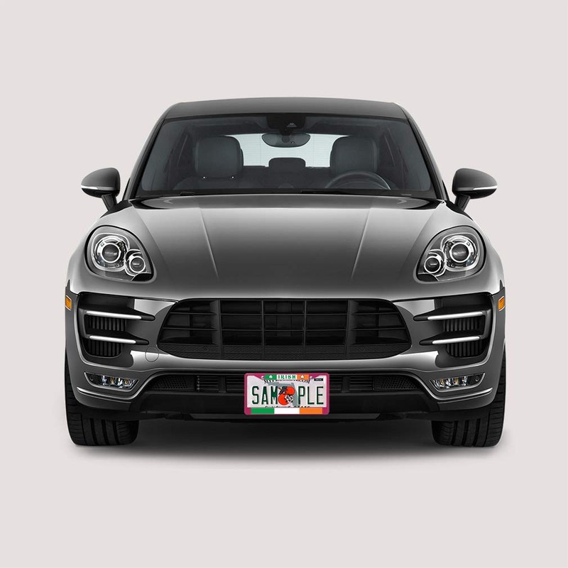 Sign Destination Metal License Plate Frame Irish Car Auto Tag