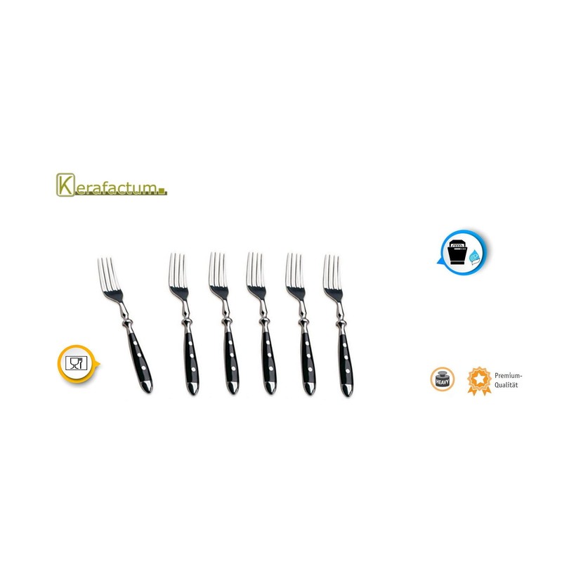 Kerafactum 6 Forks Meat Fork Dining Forks Set | Roasting