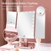 HUONUL Makeup Mirror, 10X 3X 2X Magnification, Lighted Makeup Mirror,