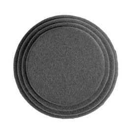 Round Seat Cushion Removable Washable High Elasticity High Density Memory Foam Soft Comfortable Chair Pad Dark Gray 45x45x4.5cm/17.7x17.7x1.8in