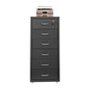 LINISHOP 6 Drawer File Cabinet with Lock Metal Office Filing