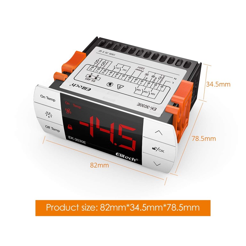 Elitech Digital EK-3030E Temperature Controller -40℃～99℃