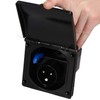 AB Tools 230v Mains 16A Flush Inlet Socket Black Caravan