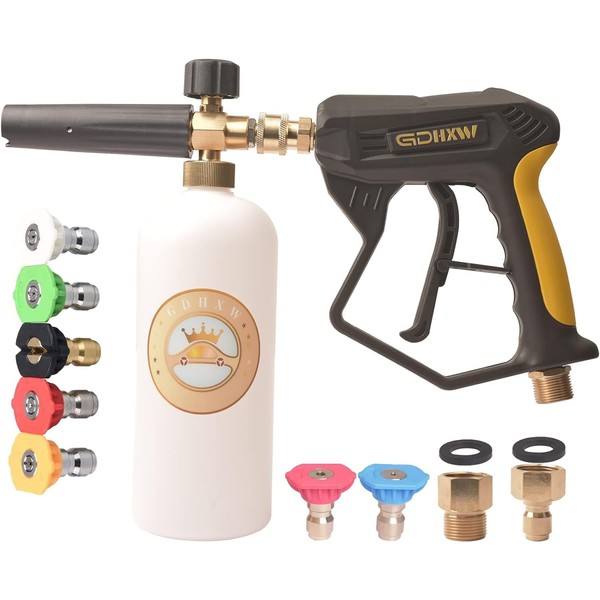 GDHXW X-887 High Pressure Washer Gun with Foam Cannon 2