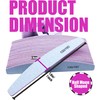 5 Pcs Professional Nail Files Double Sided Half Moon Shaped