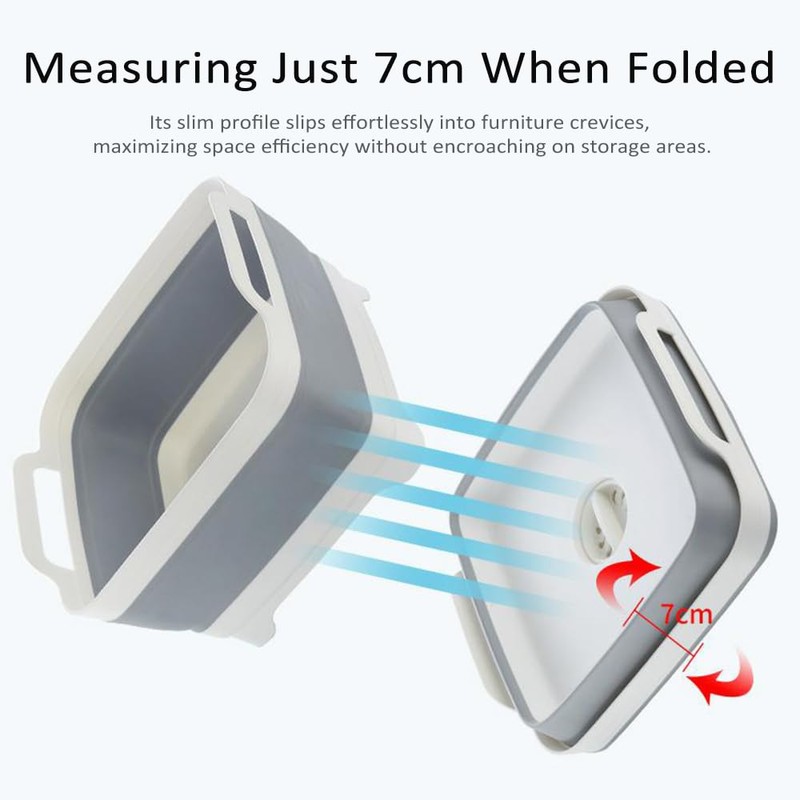 Mulcort Folding Sink, Washing Up Bowl for Dishwashing, Portable Sink