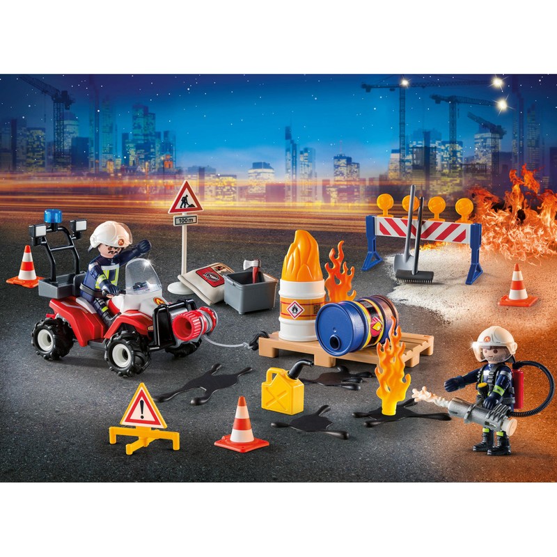 Playmobil Advent Calendar Fire Rescue Operation on The Construction Site