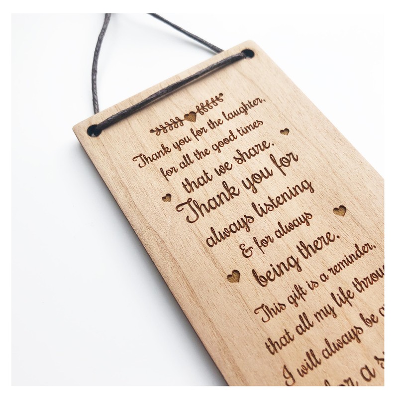 Best Friend Sentiments Wooden Plaques - Cute Quotes and Sayings