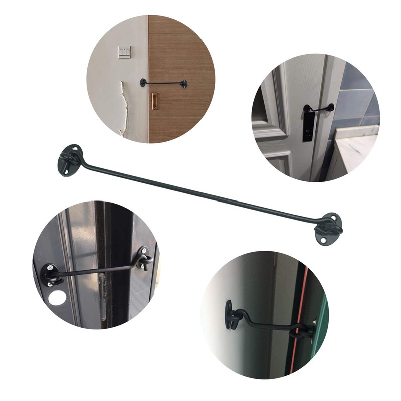 Proshopping 2PCS 12 Inch Stainless Steel Barn Door Hook and