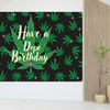 Zliisang Weed Birthday Backdrop, 5.9 x 3.6ft, Polyester Fabric, Green