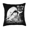 Moby Dick Vintage Throw Pillow