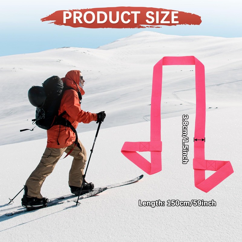 TIXIPEM Roller Skate Leash [1Pcs] - Adjustable Ski Boots Carrier