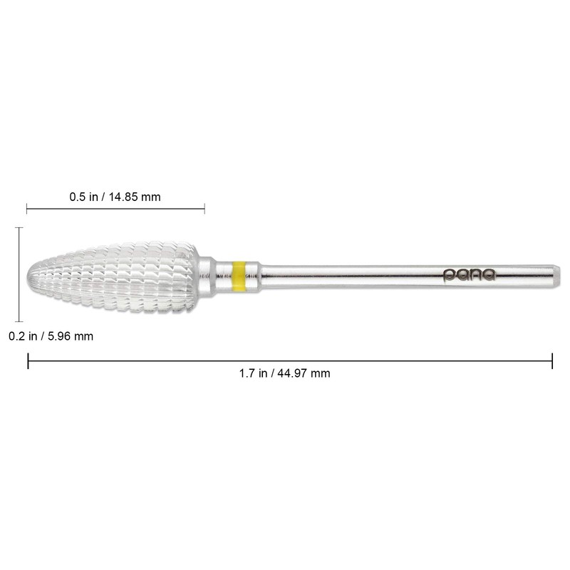 PANA Professional 3/32" Shank Size - Large Cone Silver Carbide