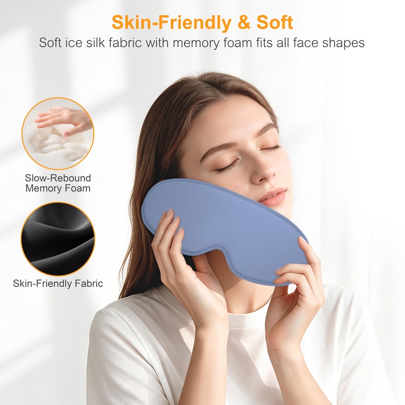 Gritin Mascherina per Dormire 3D sul Fianco, Upgrated Maschera per