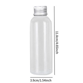 perfeclan 10x Travel Bottles for Toiletries Clear Liquid Sample Vial Make up Sample Containers 100ml Sample Bottles for Make up Remover
